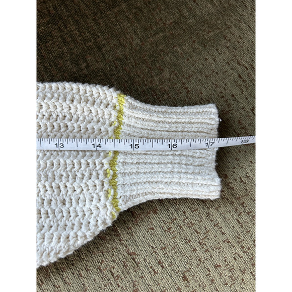 Cabi Cream Chunky Knit V Neck Sweater S Style 6233 - Picture 10 of 11